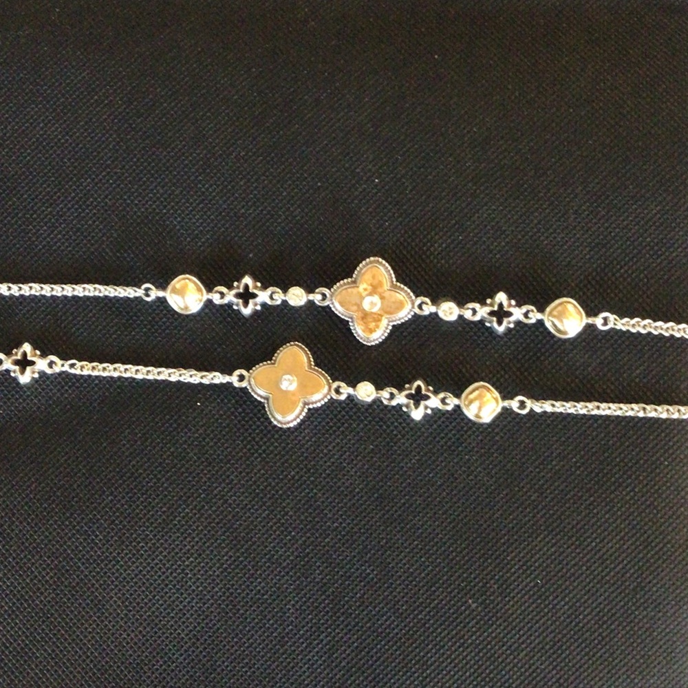 Brighton Silver Necklace with Floral Charms - Picture 5 of 9
